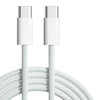Macaron Braided Fast Charging Cable For iPhone 15 - Gray