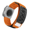 "Outdoor Watch Band" Leather Nylon Band For Apple Watch - Orange