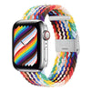 "Stripe Band" Colorful Woven Band For Apple Watch - Rainbow