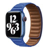 "Magnetic Band" Leather Band For Apple Watch - Blue & Brown