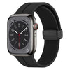 "Foldable iWatch Strap" Magnetic Silicone Loop For Apple Watch - Black