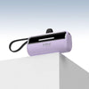 2-In-1 5000mAh Mini Portable Power Bank With Hidden Stand - Purple