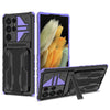 2-In-1 Card Holder Phone Case For Samsung Galaxy S24 Ultra - Pueple