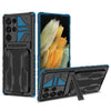 2-In-1 Card Holder Phone Case For Samsung Galaxy S24 Ultra - Blue