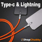 "Chubby Plus" 2 IN 1 Fast Charge Cable (C+Lightning)