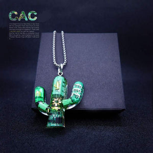 Alternative Kaktus-Halskette „Cyber ​​Chic“.