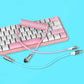 "Chubby" Custom Keyboard Charge Cable With Detachable Metal Aviator