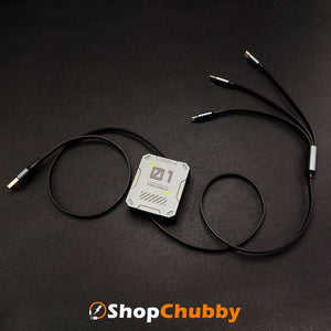 "Cyber" Mechflex 3-In-1 Retractable Charge Cable