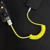 "Curly Chubby" Car-friendly Fast Charging Cable - Yellow