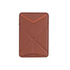 3-In-1 MagSafe Magnetic Leather Card Case Comes with Folding Stand - Brown