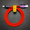 "Chubby" Special Designed Cable With Colored Connectors - Red