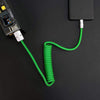 "Curly Chubby" Car-friendly Fast Charging Cable - Green