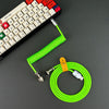 "Chubby" USB To Type C Spring Keyboard Cable - Green