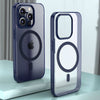 Magnetische, mattierte, sturzsichere iPhone-Hülle - Blau (mit Magnet)