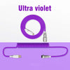 "Chubby" Custom Keyboard Charge Cable With Detachable Metal Aviator - Ultra Violet
