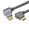 "Cyber" 2.0 HDMI Rotatable Computer Synchronization Connecting Cable - Grey