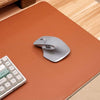 "Chubby" Leather Computer Desk Pad - Light Brown