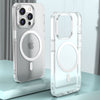 Magnetische, mattierte, sturzsichere iPhone-Hülle - Weiß (mit Magnet)