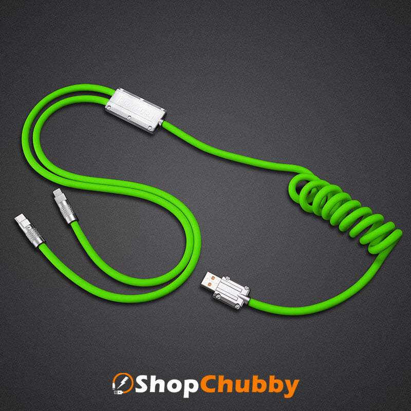 "Chubby Plus“ 2-IN-1-Schnellladekabel (C+Lightning) – St. Patrick's Day Edition