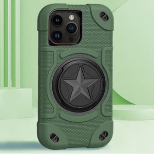 "Defender Case" 3-Layer Structure Drop-Proof iPhone Case Comes With Stand