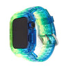"Crystal iWatch Strap" Buntes Uhrenarmband mit Farbverlauf - Grün blau