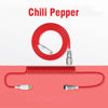 "Chubby" Custom Keyboard Charge Cable With Detachable Metal Aviator - Chili Pepper