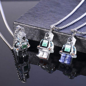 "Cyber Chic" Gear Electron Robot Necklace