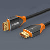 "Cyber" 2.0 HDMI Rotatable Computer Synchronization Connecting Cable - Graphene Black & Gold
