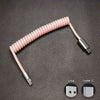 "Candy Chubby" Car Spring Fast Charging Cable - Pink