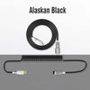 "Chubby" Custom Keyboard Charge Cable With Detachable Metal Aviator - Alaskan Black