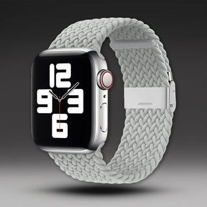 "Simple Band" Solid Color Woven Band For Apple Watch