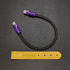 "Color Block Chubby"  Power Bank Friendly Cable - Black+Purple
