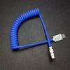 "Chubby" Spring Fast Charge Cable - Blue