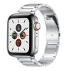 "Business Band" Metal Stainless Steel Band For Apple Watch - Silver(Three-Bead Steel Belt)