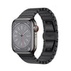 "Business Band" Stainless Steel Band With Butterfly Clasp for Apple Watch - Black(Butterfly Buckle)
