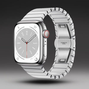 "Business Band" Stainless Steel Band With Butterfly Clasp for Apple Watch