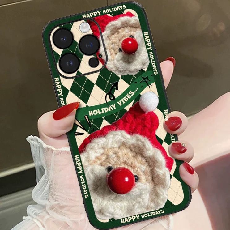 Christmas Style - Leather Embossed Phone Case
