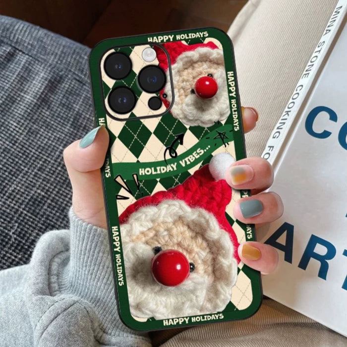 Christmas Style - Leather Embossed Phone Case