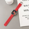 "City Wall Brick Band" Breathable Silicone Band For Apple Watch - Red