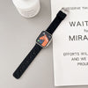 "City Wall Brick Band" Breathable Silicone Band For Apple Watch - Black