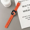"City Wall Brick Band" Breathable Silicone Band For Apple Watch - Orange