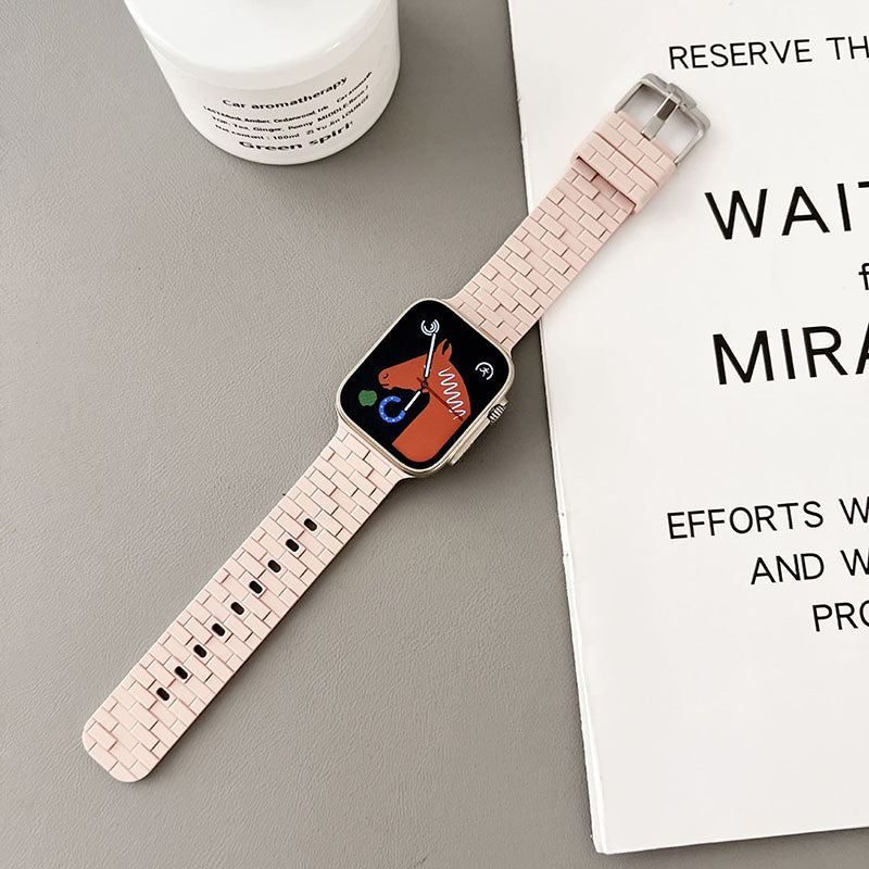 "City Wall Brick Strap" Breathable Silicone Loop For Apple Watch