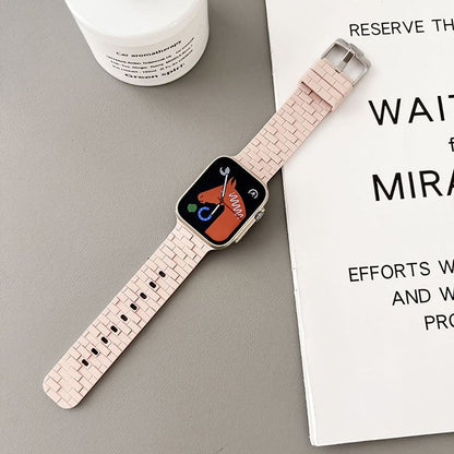 "City Wall Brick Strap" Breathable Silicone Loop For Apple Watch