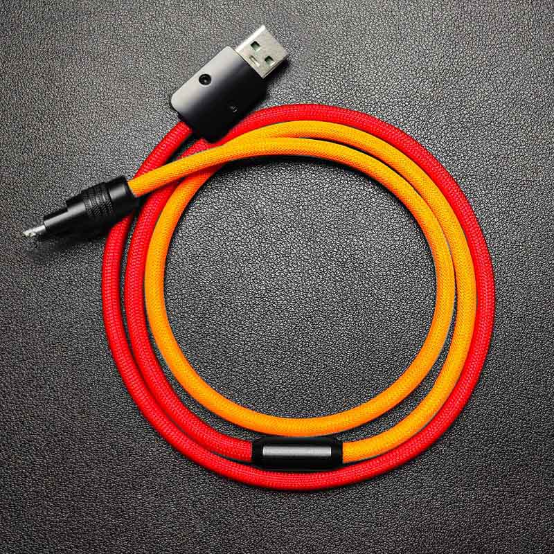 "ColorWeave Chubby" Vibrant Dual-Tone 100W Fast Charge Cable
