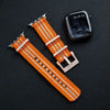 Colourful Striped Canvas Band for Apple Watch - Orange