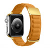 "Magnetic Band" Genuine Leather Band For Apple Watch - Yellow