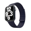 "Magnetic Band" Contrast Waterproof Silicone Band For Apple Watch - Dark Blue