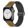 "Business Band" Magnetic Leather Band With Folding Buckle for Apple Watch - Light Brown (Crazy Horse Leather)