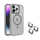 Magnetic Frosted Stand Phone Case With Lens Film