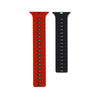 "Magnetic Sports Band" Breathable Silicone Band For Apple Watch - Red+Black